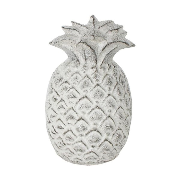 Maine & Crawford Hayden Pineapple 14x10cm Cast Iron Weighted Door Stop White