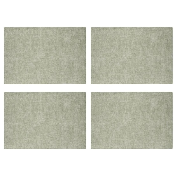 4x Guzzini Tiffany 43cm Fabric Dining Protect Reversible Placemat Tableware Mint