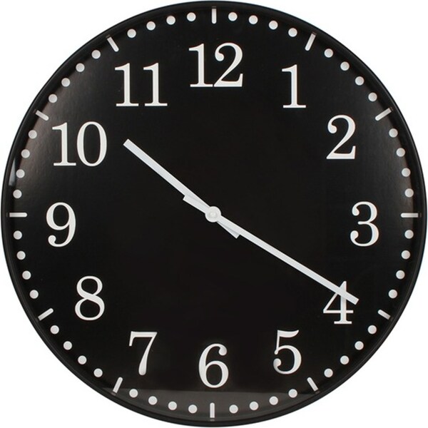 Maine & Crawford Acton 51cm Analogue Wall Clock Hanging Home/Room Decor Black