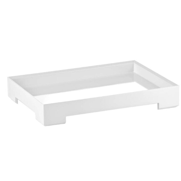 Guzzini Icons Essence 32cm Stackable Plastic Serving Tray/Plate Medium White