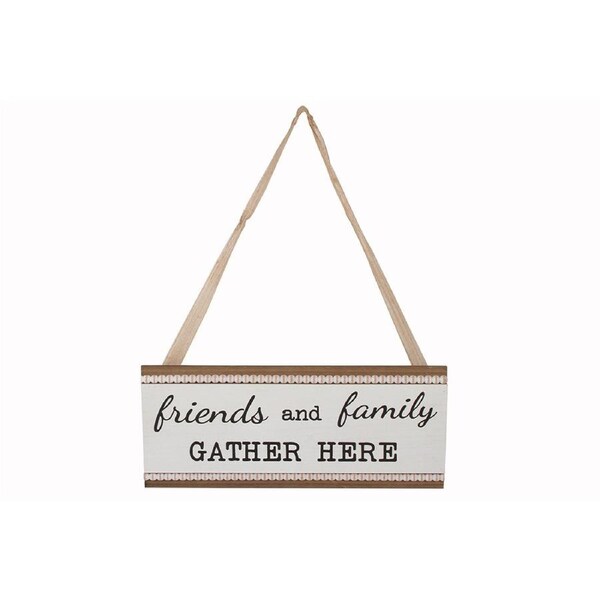 Maine & Crawford Delilah 48x20cm Family & Friends Gather Plaque Wall Hanging