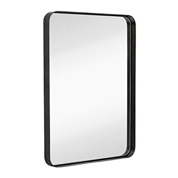 Maine & Crawford Melanie 100x30cm Rectangle Mirror Wall Hanging Home Decor Black