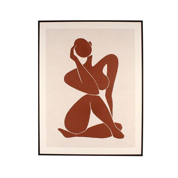 Maine & Crawford 90x70cm Riya Print w/ Frame HE9752 Wall Art Home/Room Decor