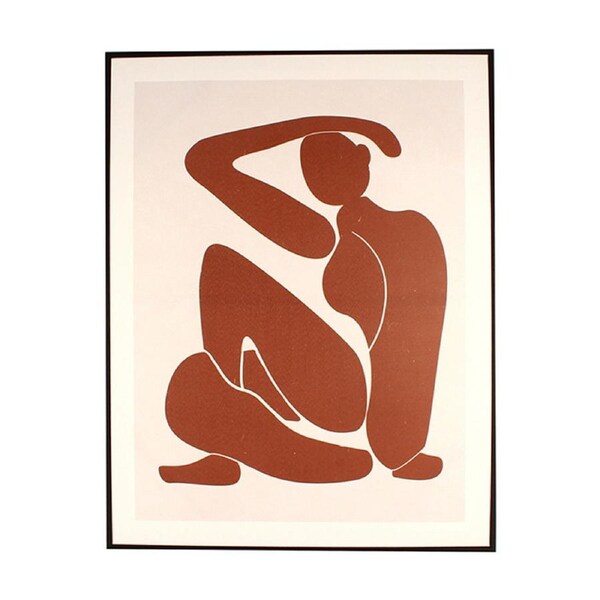 Maine & Crawford 90x70cm Riya Print w/ Frame HE9753 Wall Art Home/Room Decor