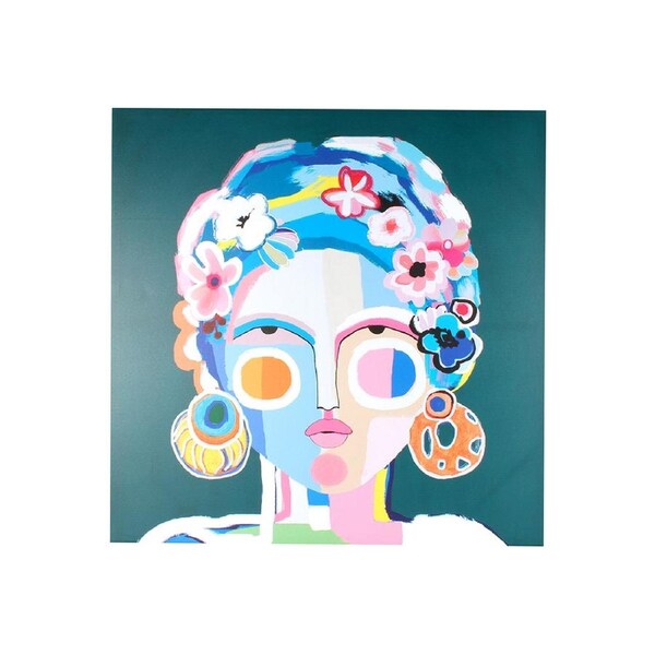 Maine & Crawford Boreda 90x90cm Gypsy Portrait Print Canvas Wall Hanging Art