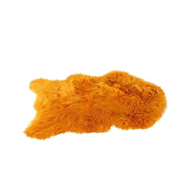 Maine & Crawford Emery 90x60cm Faux Pelt Rug Floor Carpet Home Decor Terracotta