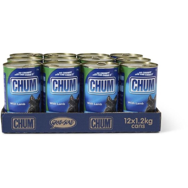 Chum Lamb Wet Dog Food 12 x 1.2kg