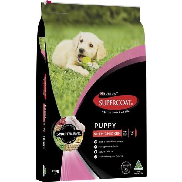 Supercoat Smartblend Puppy Dog Food With Chicken 12kg