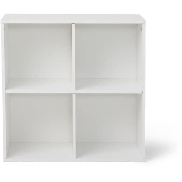 Openook 4 Cube Shelf Storage Unit - White