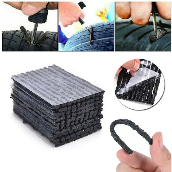 50x Tyre Repair Plugs Car Tire Puncture Recovery Tyre Tubeless Seal Plugs Strip