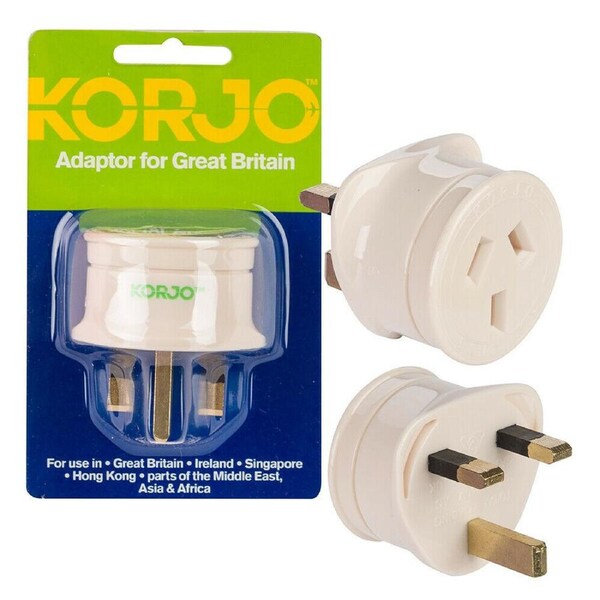 Korjo Travel Adaptor for the United Kingdom KAUK