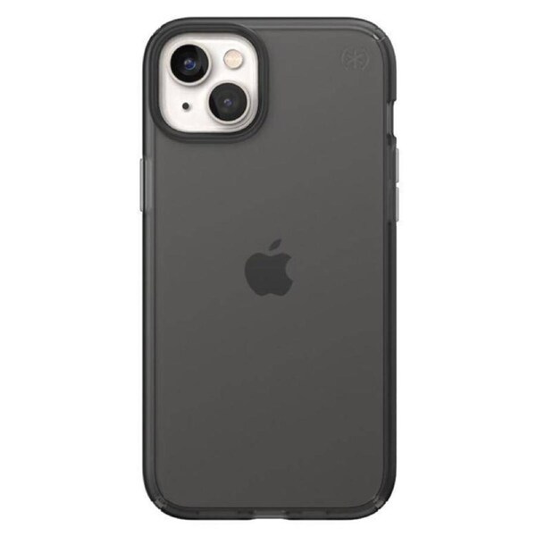 Speck Presidio Perfect Clear Mist Case with Microban Coating (Suits iPhone 14 Plus) - Obsidian Black