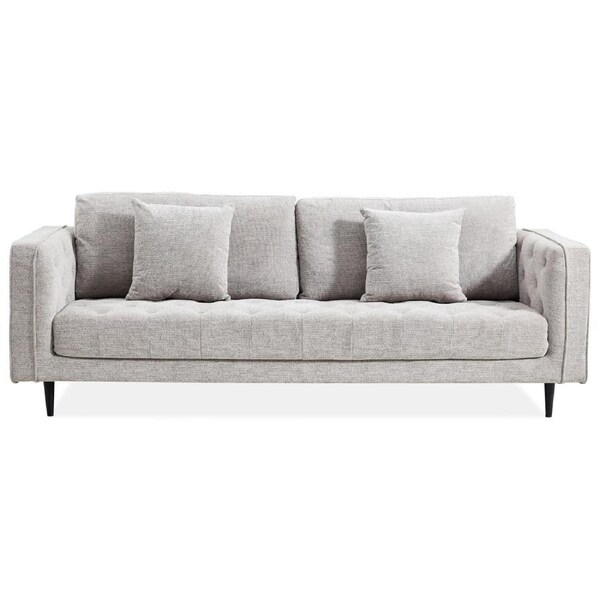 Jolie XL Size 3 Seater Sofa Fabric Uplholstered Lounge Couch - Quartz