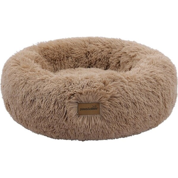 Paws & Claws Pet/Dog Calming 70x70cm Soft Cosy Plush Blanket Round Camel Brown