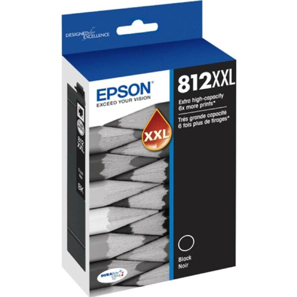 Epson 812XXL Ink Cartridge High Yield Black C13T02K192 Genuine Original