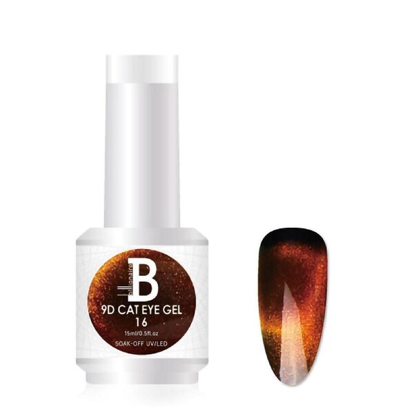 Billionaire 9D Magnetic Cat Eye UV LED Gel Nail Polish Soak Off Varnish 16 15ml