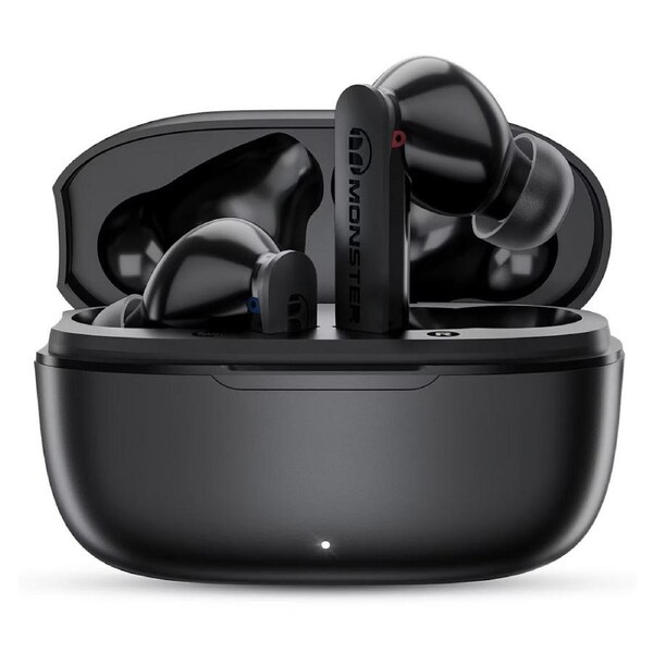 MONSTER N-Lite Clear Talk Wireless Bluetooth Music Earbuds Ear Set Black Set