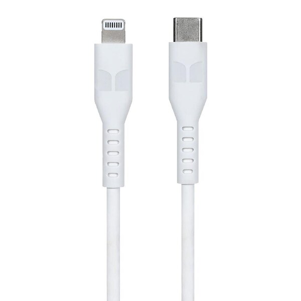 Monster 2M MFI-Certified Lightning to USB-C Charging/Sync Cable For iPhone WHT