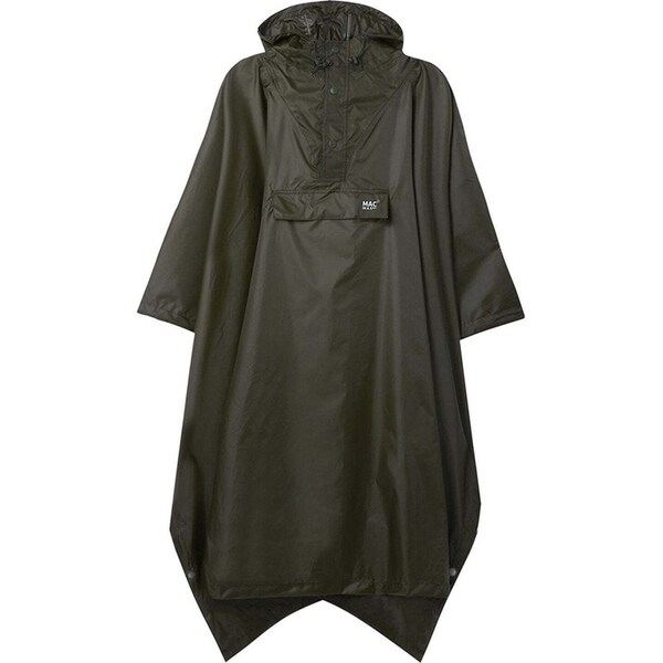 Mac In A Sac Packable Unisex Adults Rain Poncho Waterproof Cape One Size Khaki