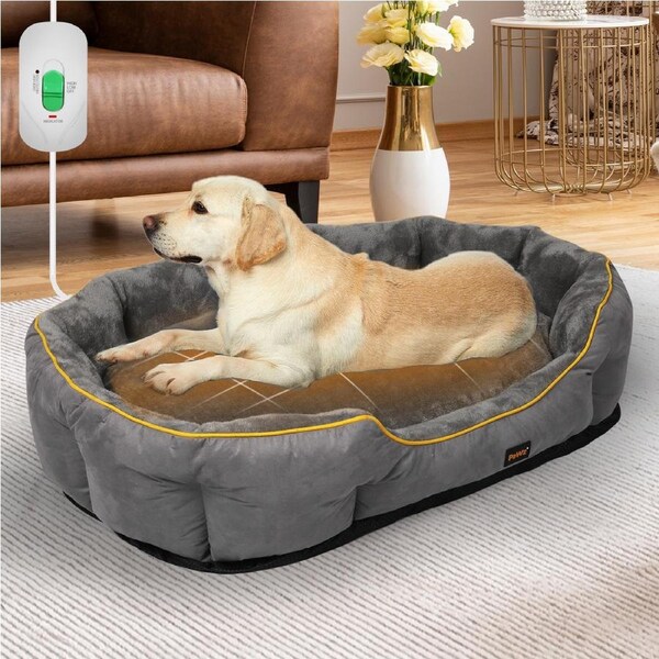 Pawz Electric Pet Heater Bed Heated Mat Dog Heat Blanket Removable Cover Large