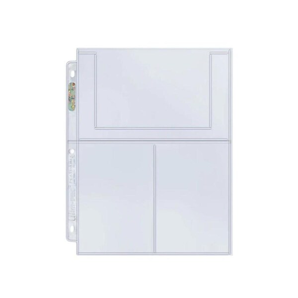 10 x Ultra Pro 3 Pocket 4'' x 6'' Platinum Sleeves Pages Postcards Photos Cards