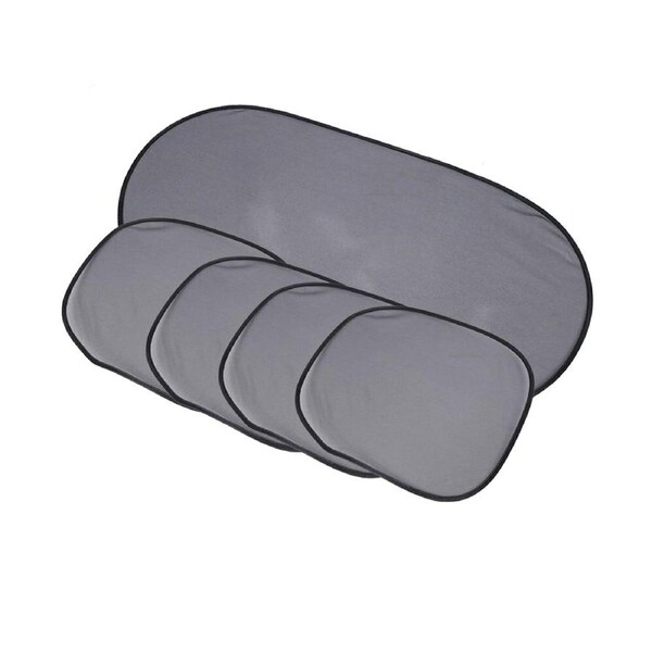 5pcs Car Side Rear Window Screen Mesh Sun Shade Cover Windshield Sunshade Visor