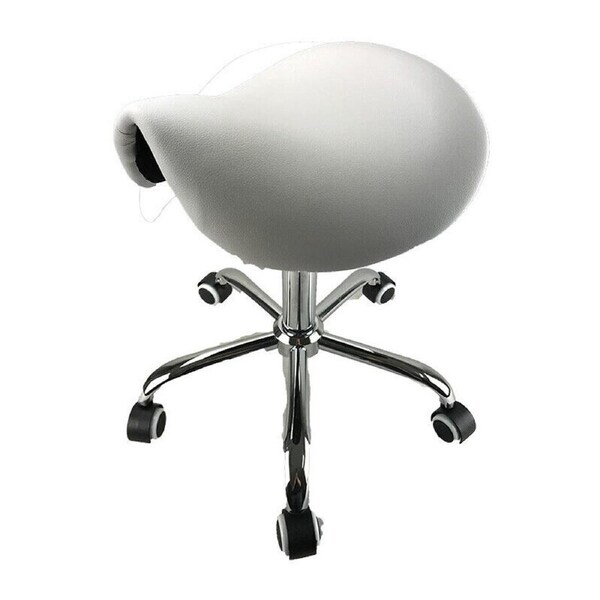 Salon Chair Bar Swivel Stool Office Roller Wheels Portable Height Adjust Leather