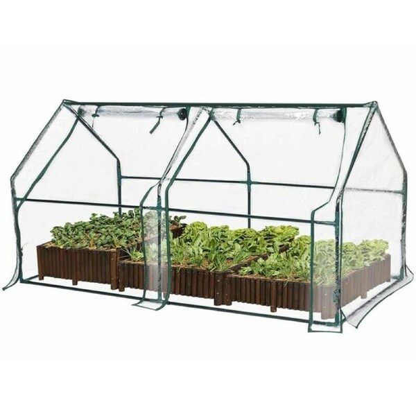 Greenhouse Flower Garden Shed Complete with Frame and Cover Green House 180L