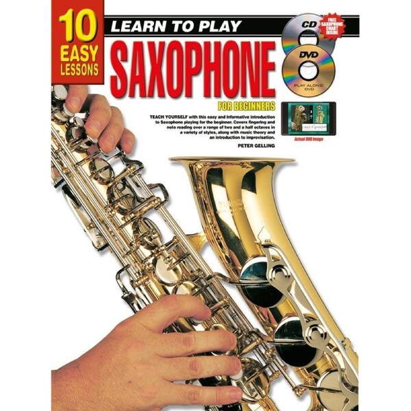 10 Easy Lessons Learn to Play Saxophone Book/CD/DVD