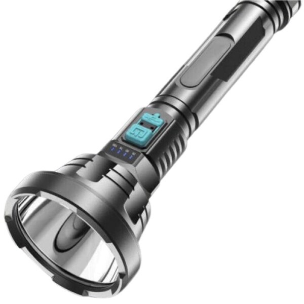 LED Light Super Bright USB Rechargeable Tactical Flashlight Torch - 90000LM