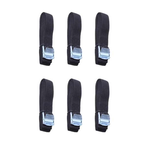Nylon Lashing Straps with Buckle for Cargo Tie Down Kayak Carrier Moving - 6pcs