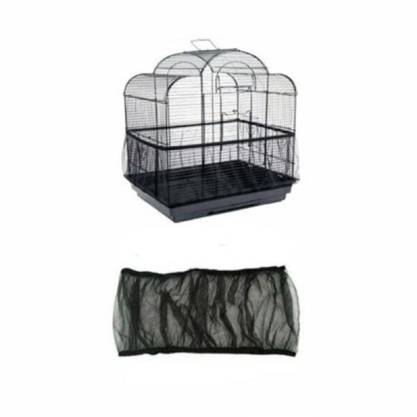 Shell Skirt Mesh Cover Pet Bird Cage Guard Nylon Net Seed Catcher Soft Dustproof