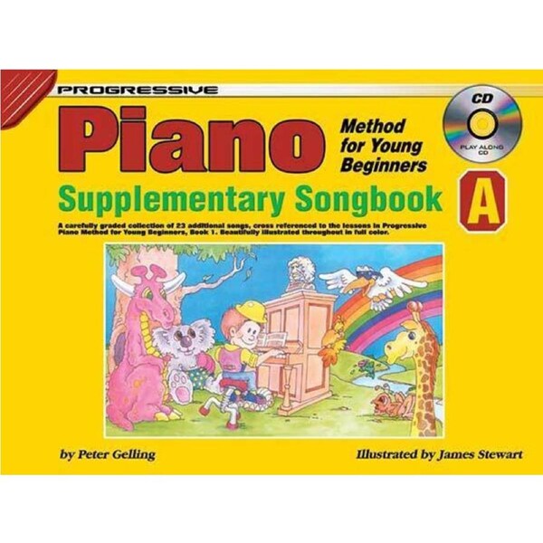 Progressive Piano Method For Young Beginners Supplementary Songbook A Book/CD