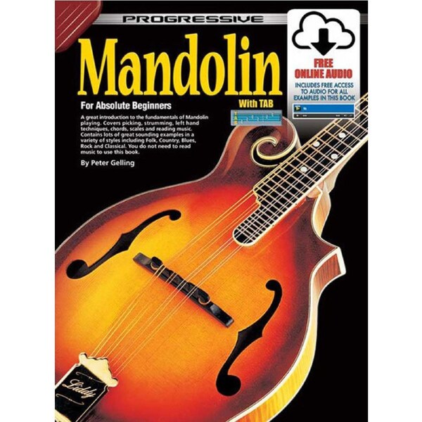 Progressive Mandolin For Beginners Book/Online Video And Audio Book
