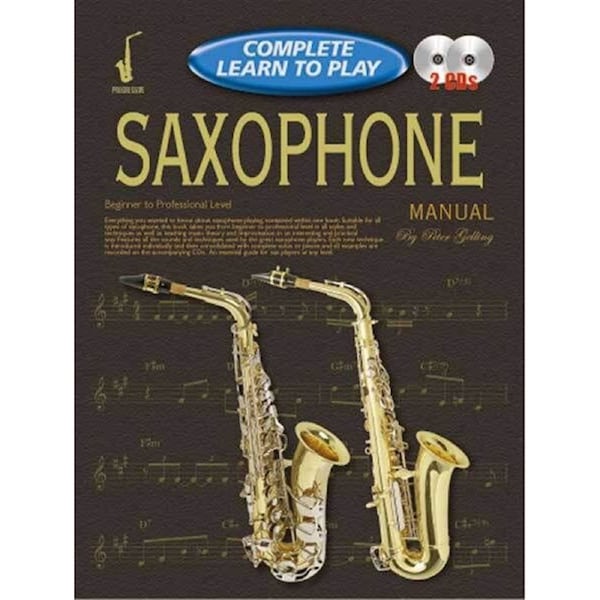 Progressive Complete Learn To Play Saxophone Book with CD