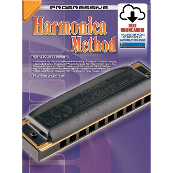 Progressive Harmonica Method Book/Online Video And Audio Book