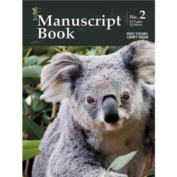 Progressive Manuscript Book 2 Stapled. 32-Pages/12 Stave Book