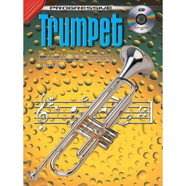 Progressive Trumpet Book with CD for Learning Music and Fingerings