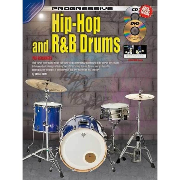Progressive Beginner Hip Hop and R&B Drums Book with CD and DVD