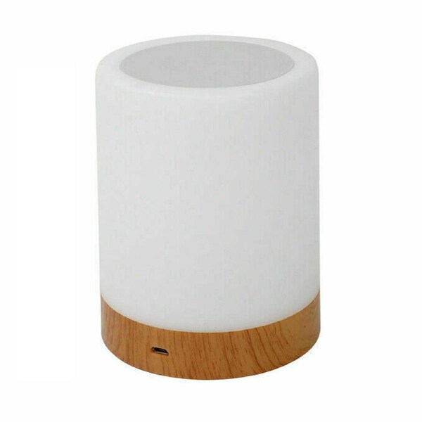 Touch Night Light RGB LED Lamp Mood Dimmable Bedside USB Rechargeable - 7 Colour