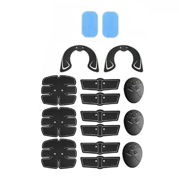EMS Muscle Stimulator Training Gear ABS Ultimate Hip Trainer Body Exercise - 22pcs