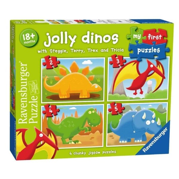 Ravensburger - Jolly Dino My First 2 3 4 5 Pieces Jigsaw Puzzle