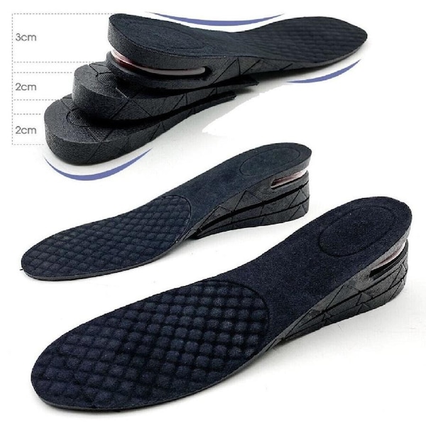 Air Cushion Height Increase Heel Gel Shoes Insoles Inserts Taller Lifts Pad