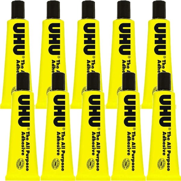 UHU All Purpose Adhesive Liquid Glue Super Strong 35mL 10 Pack