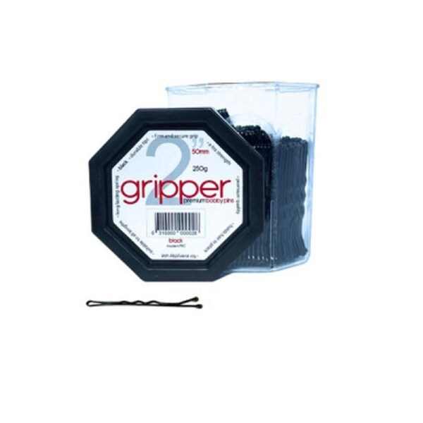 Gripper 50mm Bobby Pins - Black