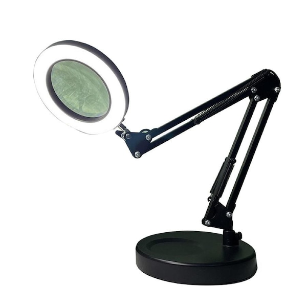 10X Magnifying Glass Desk Light Magnifier LED Lamp Reading Lamp With Base