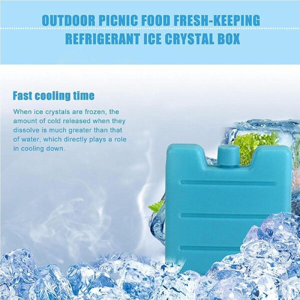 3PC Reusable Freezer Cool freezer block Ice Pack Outdoor Picnic Travel Lunch Box