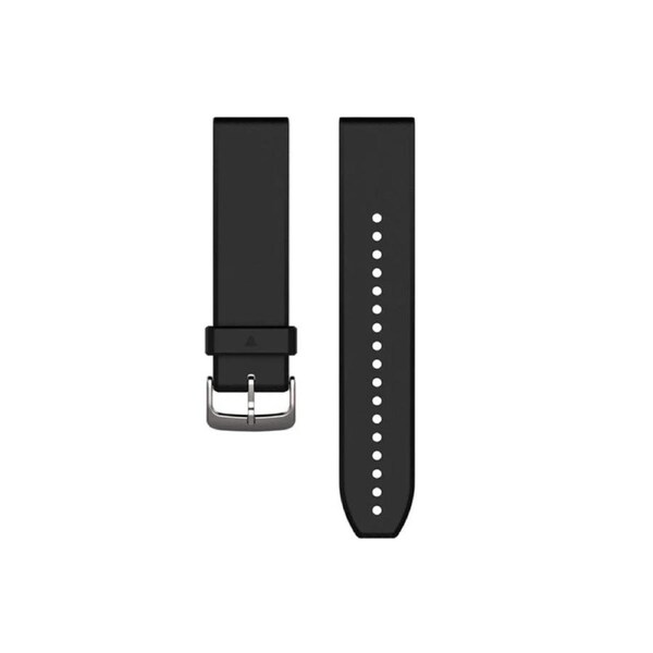 Garmin QuickFit 22 Watch Band Black/Silver Silicone 010-12500-00