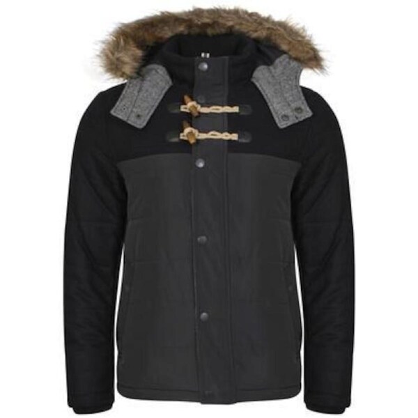 Dissident Bethwin Padded Quilted Jacket Coat Wool Blend Winter - Navy XL