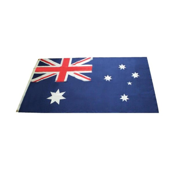 Australian Flag Heavy Duty Woven Spun Poly Australia Flag Metal Clips